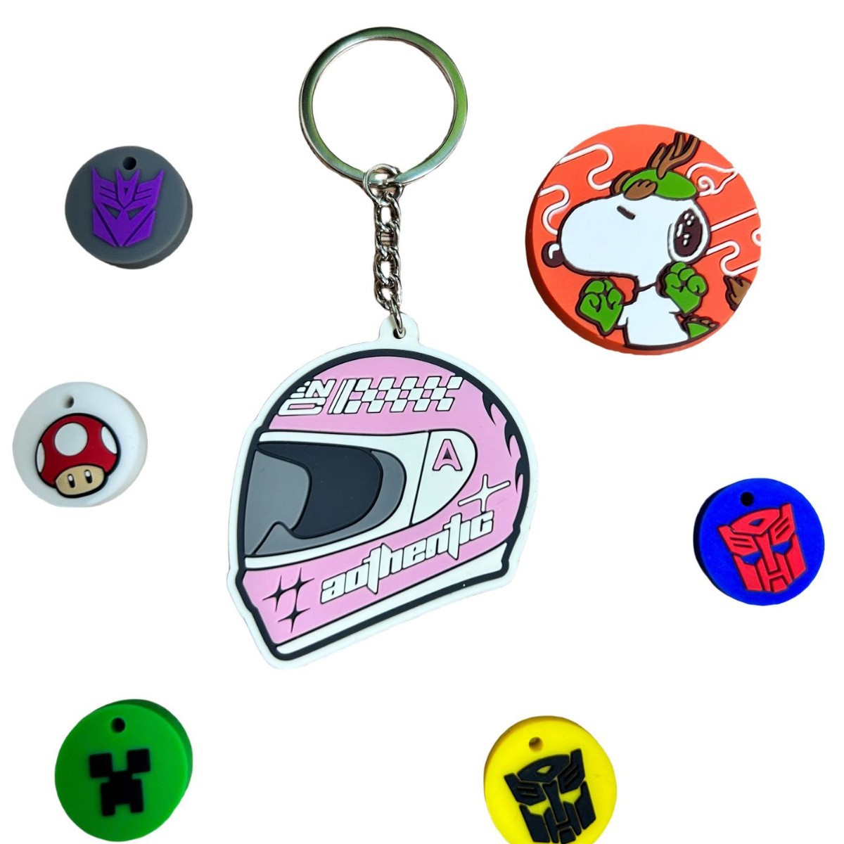 Производитель клея, индивидуальный логотип, аксессуары для багажа, мультяшный язычок, силиконовый язычок, PVC головка молнии, кастомизация