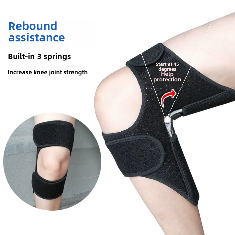 Knee booster sports mountaineering patella joint protection booster knee pad squat compression support adjustable protector
