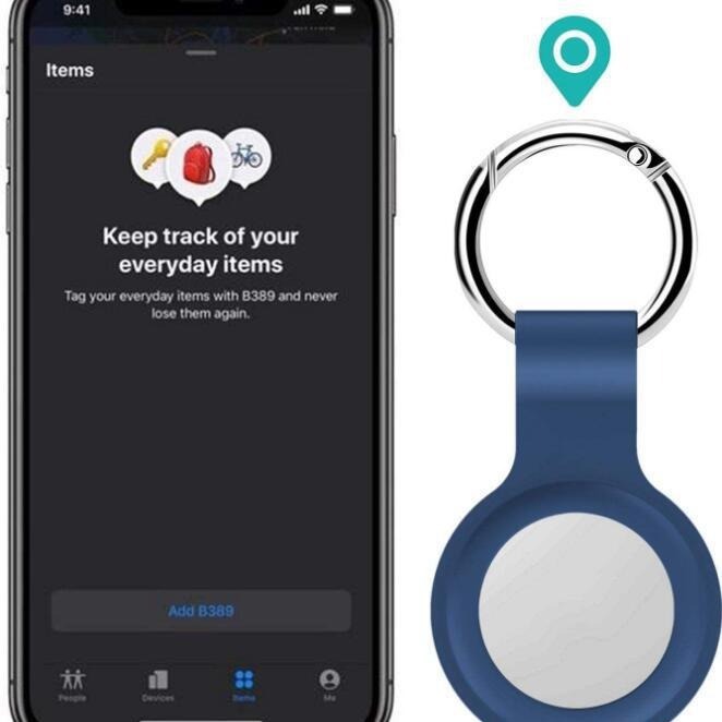 Suitable for Apple AirTag Silicone Protective Case airtags Location Tracker Anti-lost Keychain for iphone