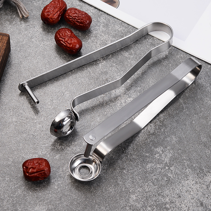 Corer Stainless Steel Red Date Seed Removal Artifact Press Type Household Fruit Jujube Heart Milk Jujube Cherry Corer Wholesale