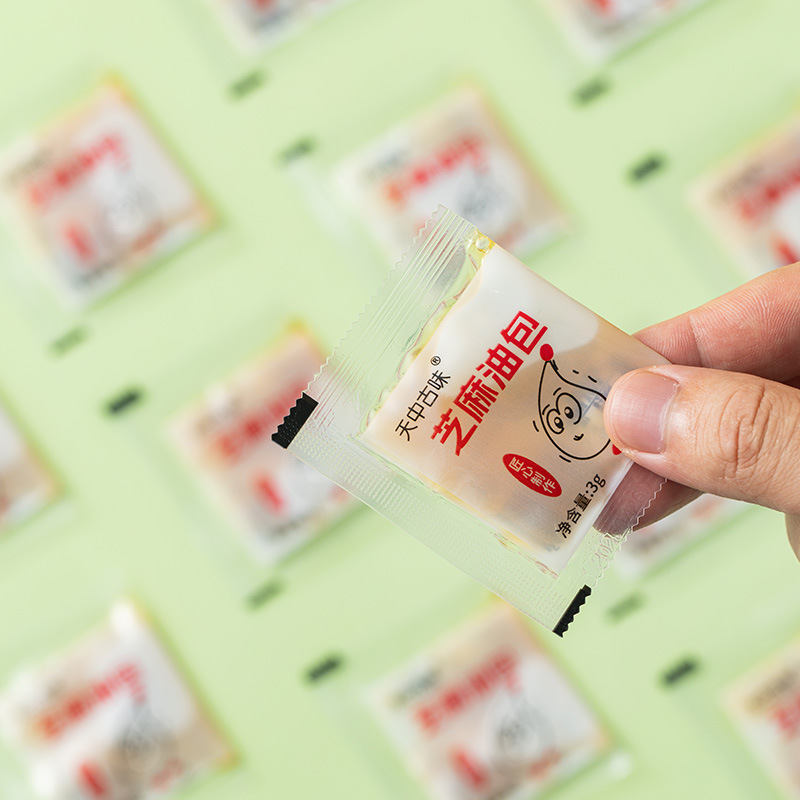 Pure Sesame Oil Package 3g Bagged Small Sesame Oil Small Package Sesame Oil Zhumadian Sesame Oil Individually Packaged Available for Wholesale
