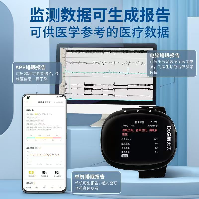 Oxygen Doctor Blood Oxygen Pulse Sleep Monitor Apnea Syndrome Sleep Monitoring Hospital Sleep Apnea