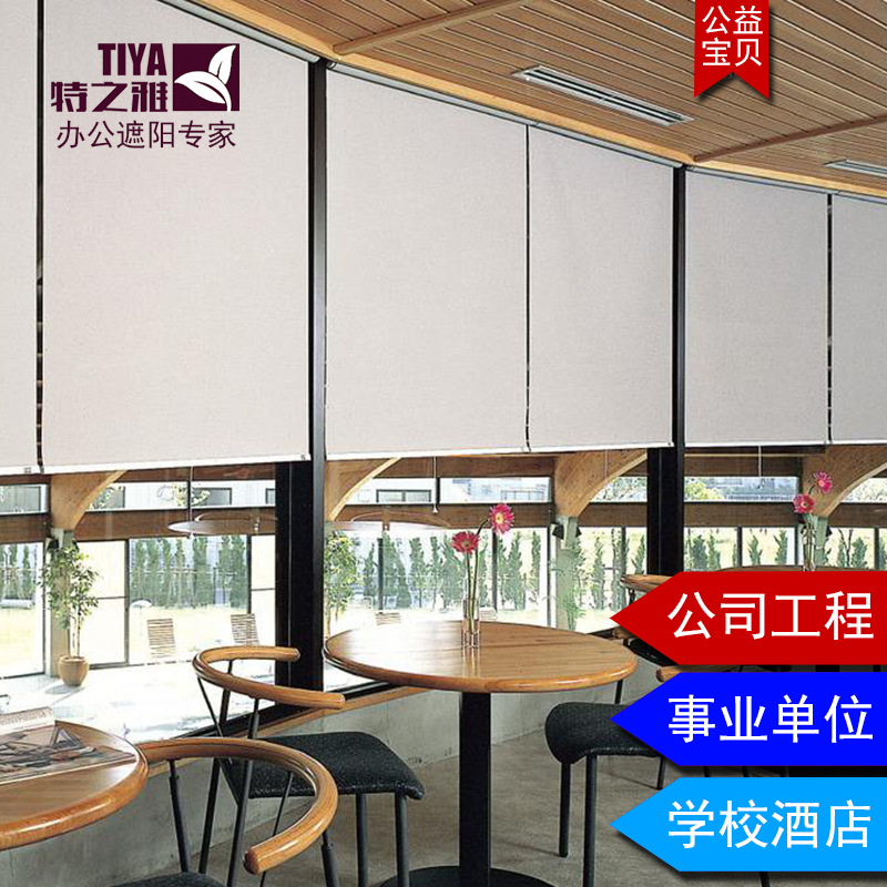 Discount Blackout Roller Blinds Office Sunshade Roller Blinds Curtains to Make Factory Engineering Roller Blinds Without Punching