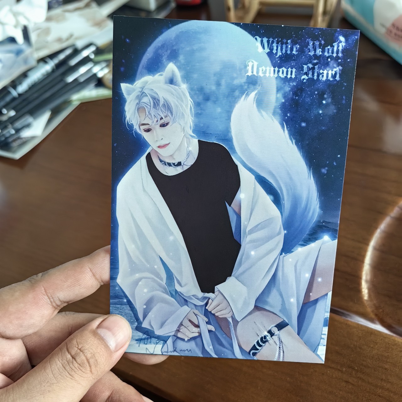 Термочувствительные водосодержащие открытки, меняющие цвет при нагревании, специальные маленькие карточки, аниме аксессуары, бесплатная доставка, готовые мультфильм культурные и креативные продукты