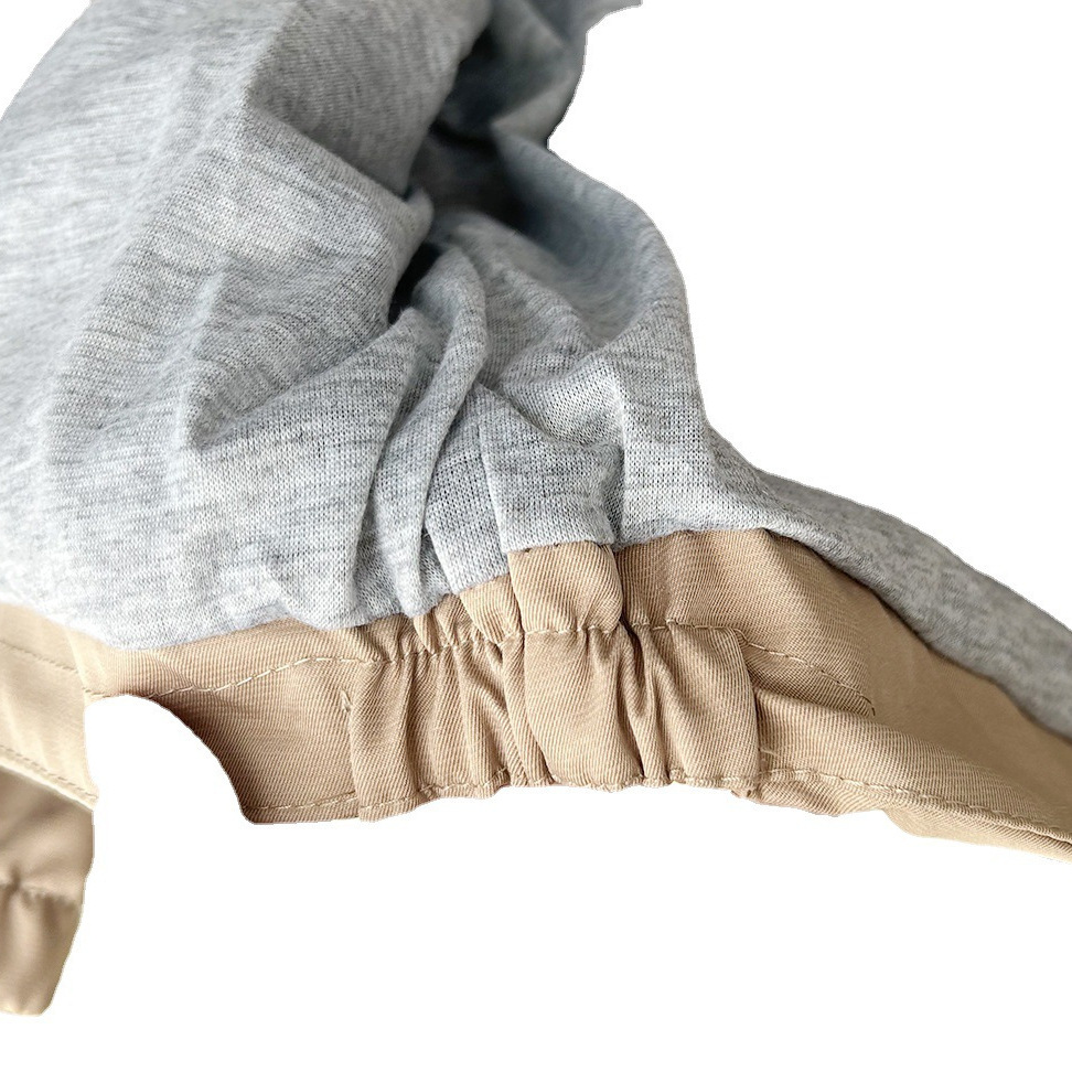 2022 autumn children's clothing boys and children solid color simple British style hooded children's coat windbreaker clothing wholesale