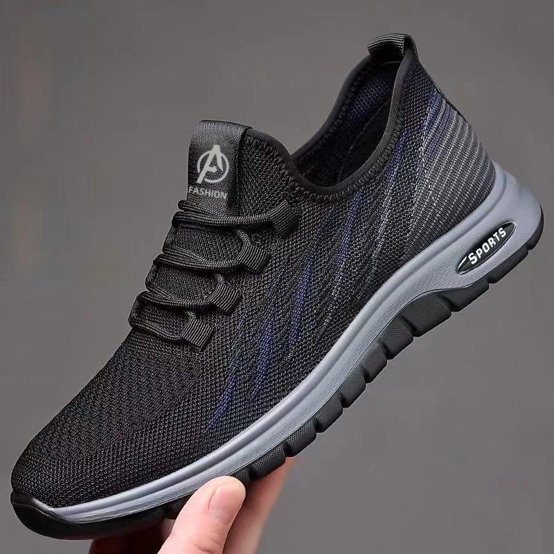 Men's Shoes, Sports Shoes, New Breathable Mesh Shoes, Men's Casual Sports Walking Shoes, Soft-Soled Shoes for Middle-Aged and Elderly Dads, Foreign Trade