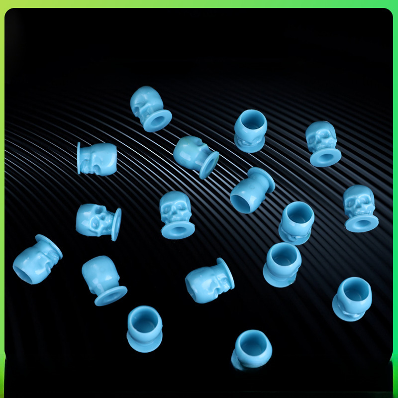 Liqi Tattoo Supplies Skull Color Cup 200 Pcs/Pack Ink Cup Pigment Tattoo Beauty Tools Cross-Border