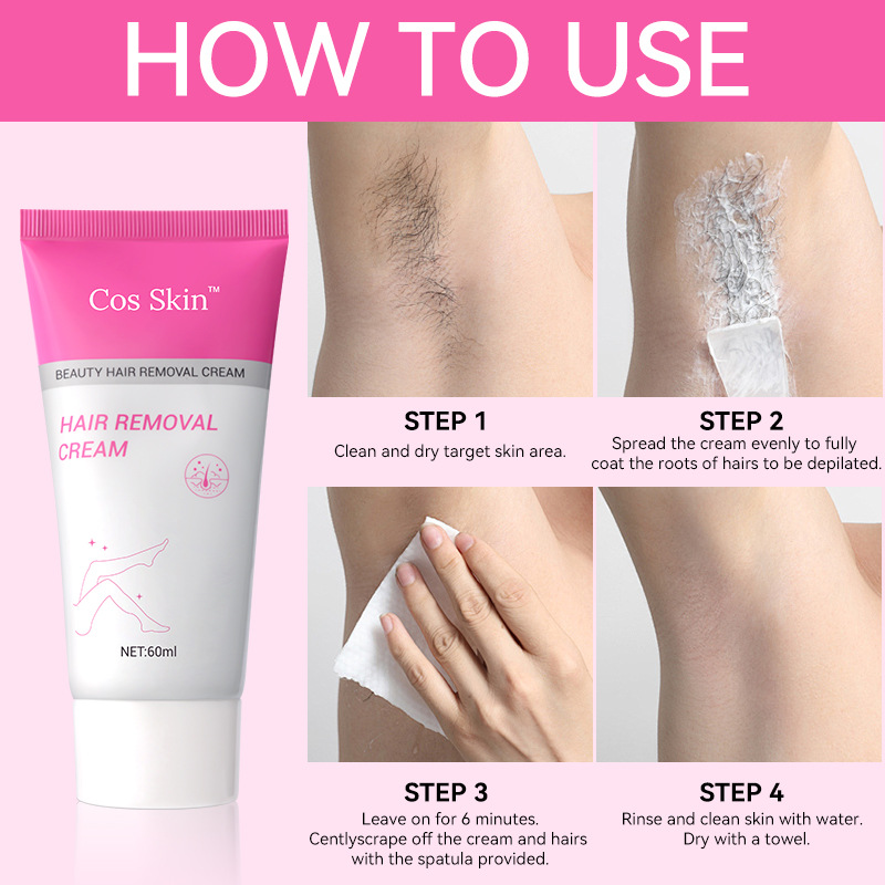 Cross-Border Exclusive Cosskin Hair Removal Cream Is Clean, Mild, Delicate and Non-Irritating. Foreign Trade Depilatory Cream