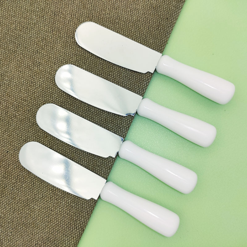 Mini Stainless Steel Butter Knife Cheese Knife Butter Scraper Mini Jam Spatula