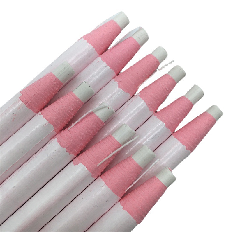 Standard8000 South Korean Leather Marking Pen White Clothing Point Marker Pen No-Sharpening Tear-Off Line Crayon