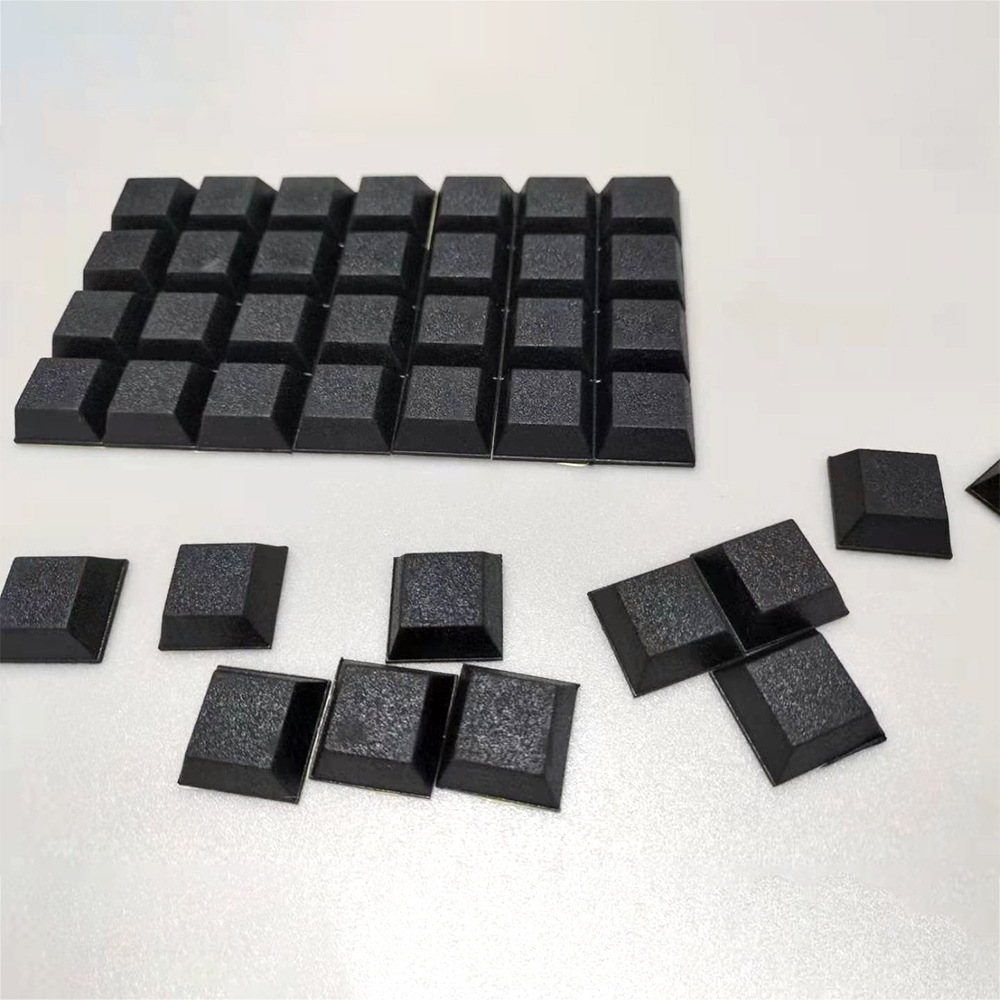 Manufacturer Heightening Rubber Foot Pads, Adhesive Backing Foot Pads, Square Foot Pads with Self-adhesive Square Foot Pads, Adhesive Backing Pads