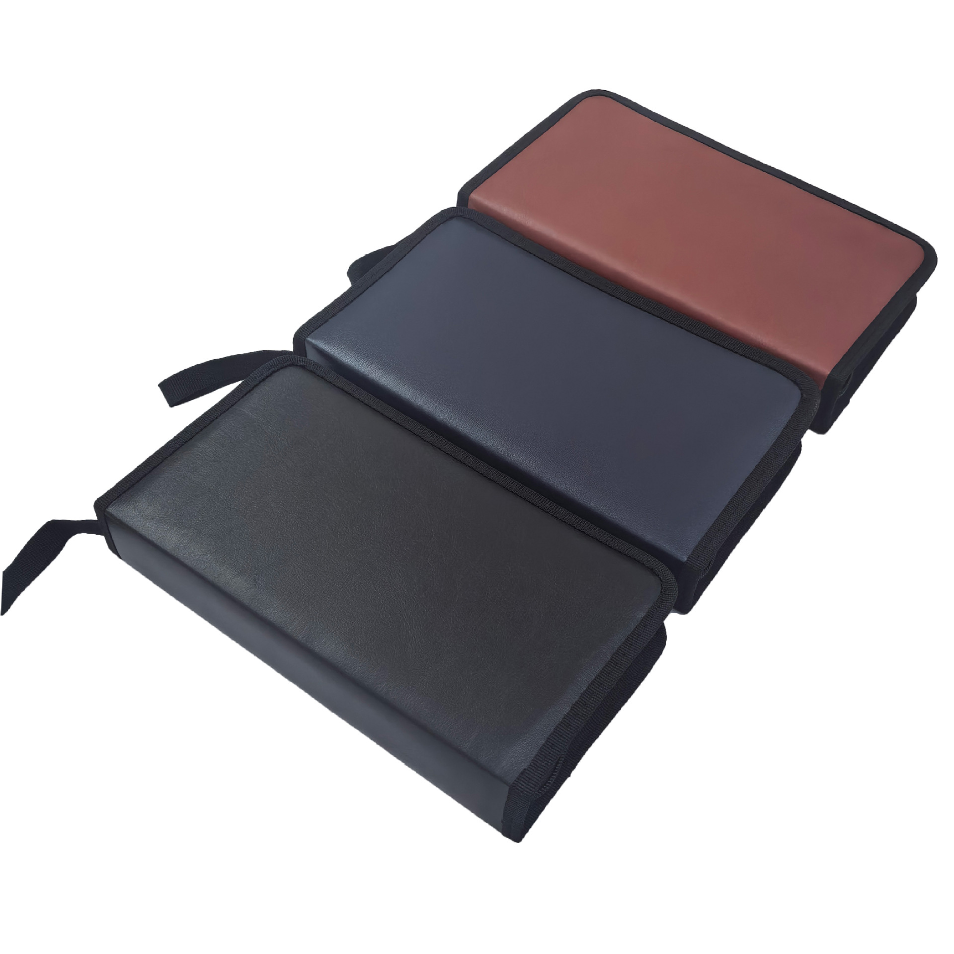 In-Stock Cd Case 80-Piece Pu Faux Leather Car Cd Case Cd Box Dvd Storage Case Dustproof Waterproof Cross-Border Supply