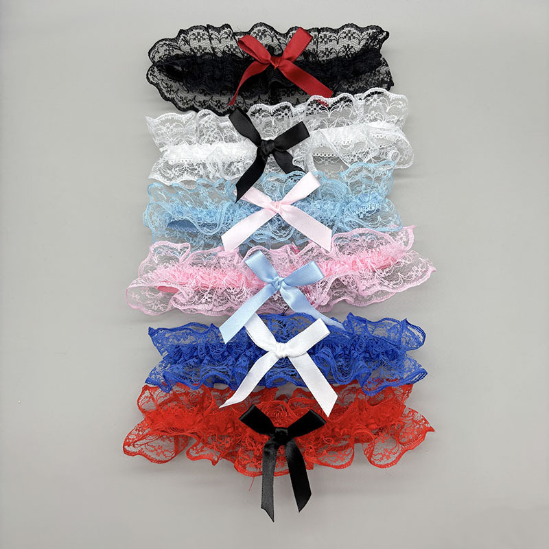 Кросс-браундер новый продукт японский стиль кружевной бант кольцо для ноги свадебные аксессуары цветок на бедре свадебный чулок