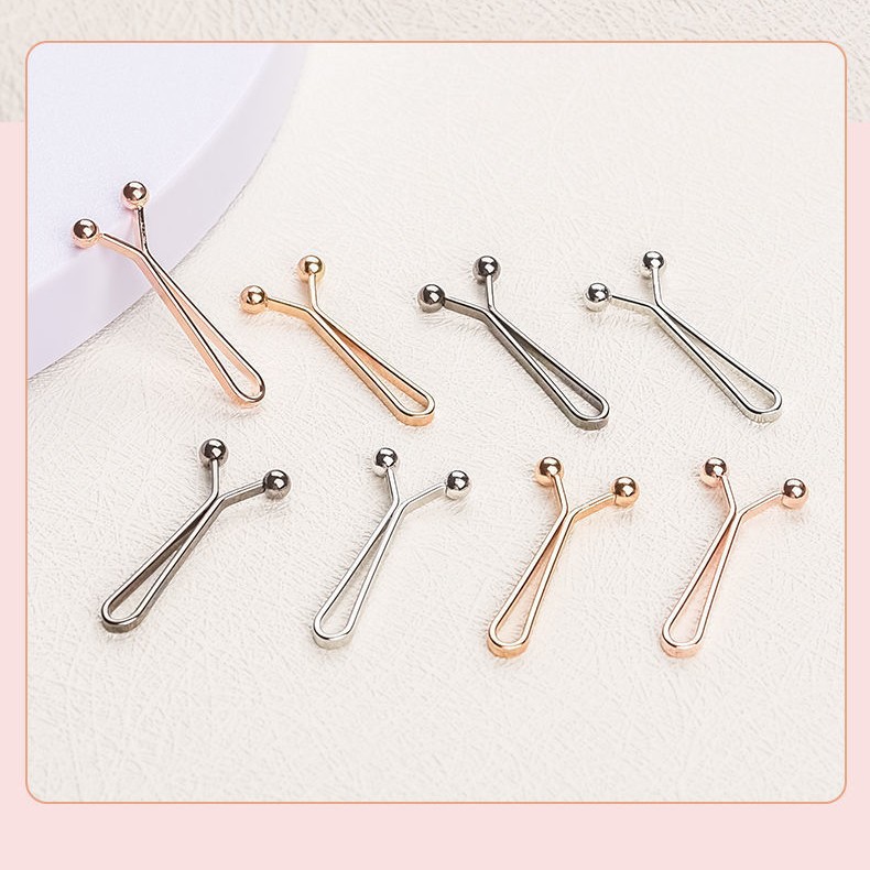 Cross-Border Hot-Selling Headscarf Clip, Silk Scarf Clip, Neck Clip, Anti-Exposure Sleeve and Trouser Leg Shortening, Tightening and Fixing U-Shaped Clip