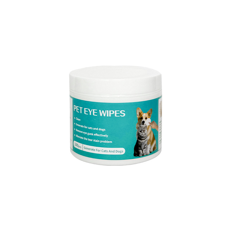 Pet Eye Wipes to Remove Tear Stains and Clean Wet Wipes for Cats with Customized Oem Label and Tear-Free Formula for Eye Protection