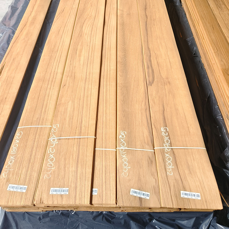 Youmuja Burmese Teak Veneer Fsc Certified Indoor Decoration Straight Grain Mountain Grain Veneer Wood Flooring Teak