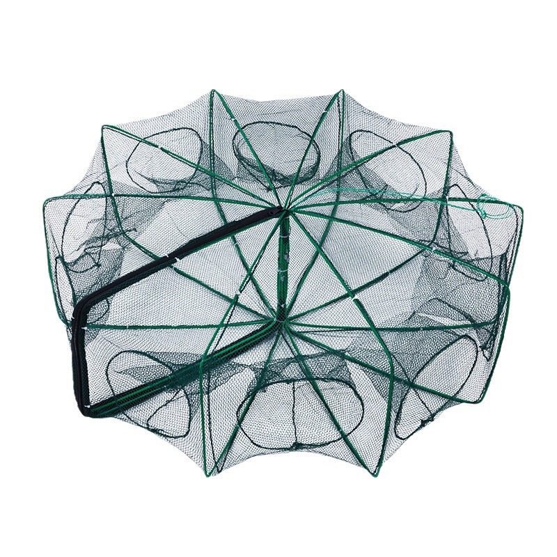6-24 hole new folding shrimp cage fishing cage eel net fishing net lifting net fishing net shrimp net fishing gear