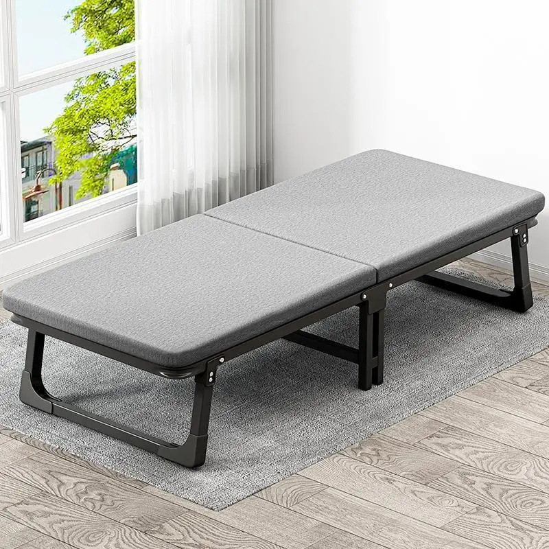 Folding Bed Recliner Office Lunch Break Bed Home Small Bed Single Bed Adult Portable Bedside Simple Companion Bed