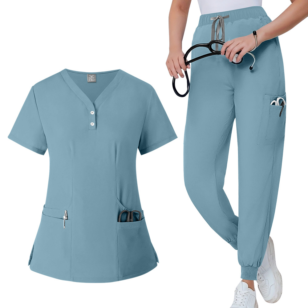 Amazon Surgical Short-Sleeve Scrub Tops for Women, Short T-Shirts for Nurses and Surgeons, Isolation Gowns for Medical Professionals