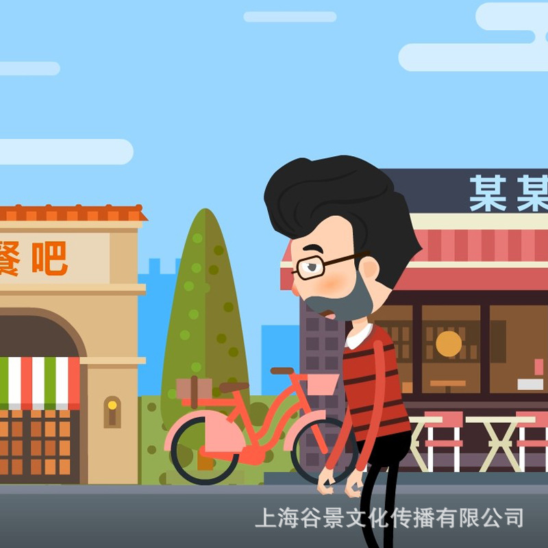 Professional flash two-dimensional plane advertising MG animation promo production team Company