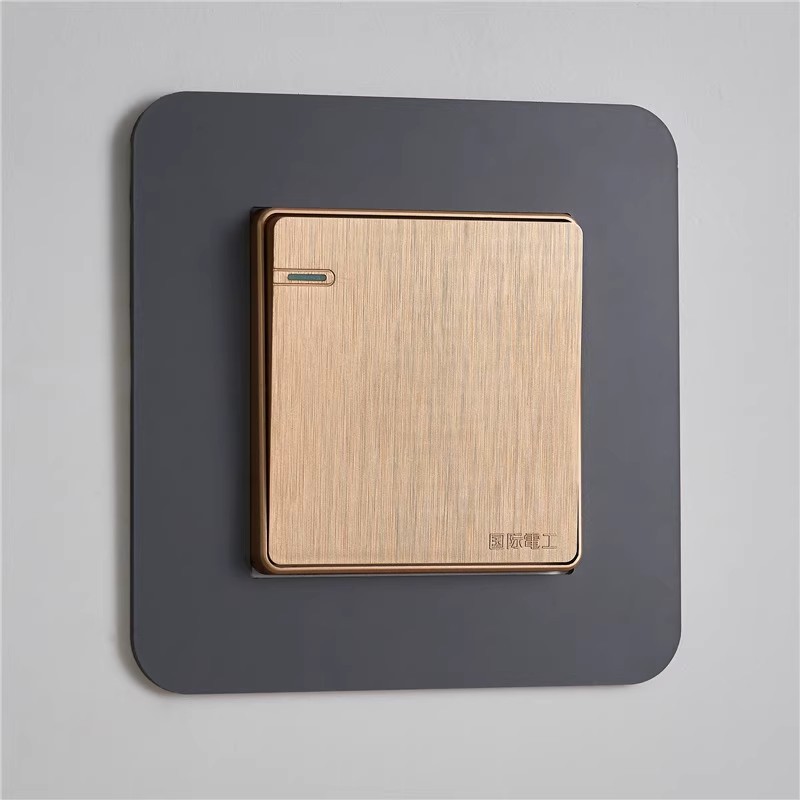 Наклейка на выключатель в стиле легкой роскоши защитный чехол для гостиной водонепроницаемая наклейка для современного выключателя простой декор розетки