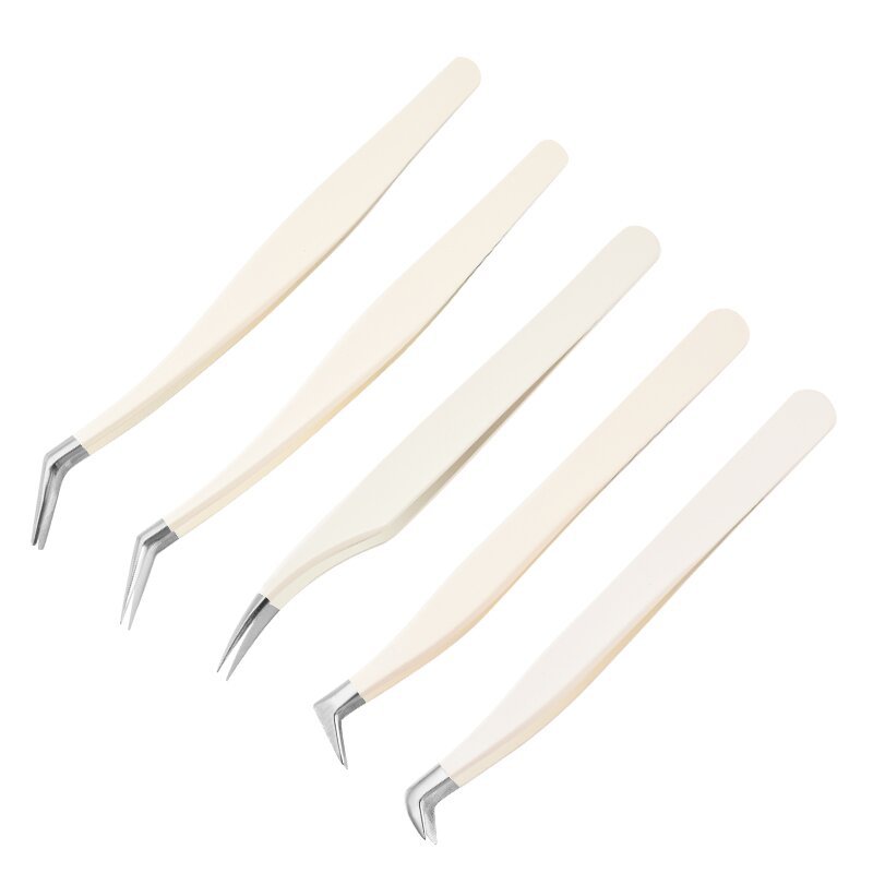 Factory False Eyelash Tweezers, Eyelash Artist Grafting Eyelash Curler, Dolphin Gold Feather Clip, High-precision Flower Clip Tool, Eyebrow Clip