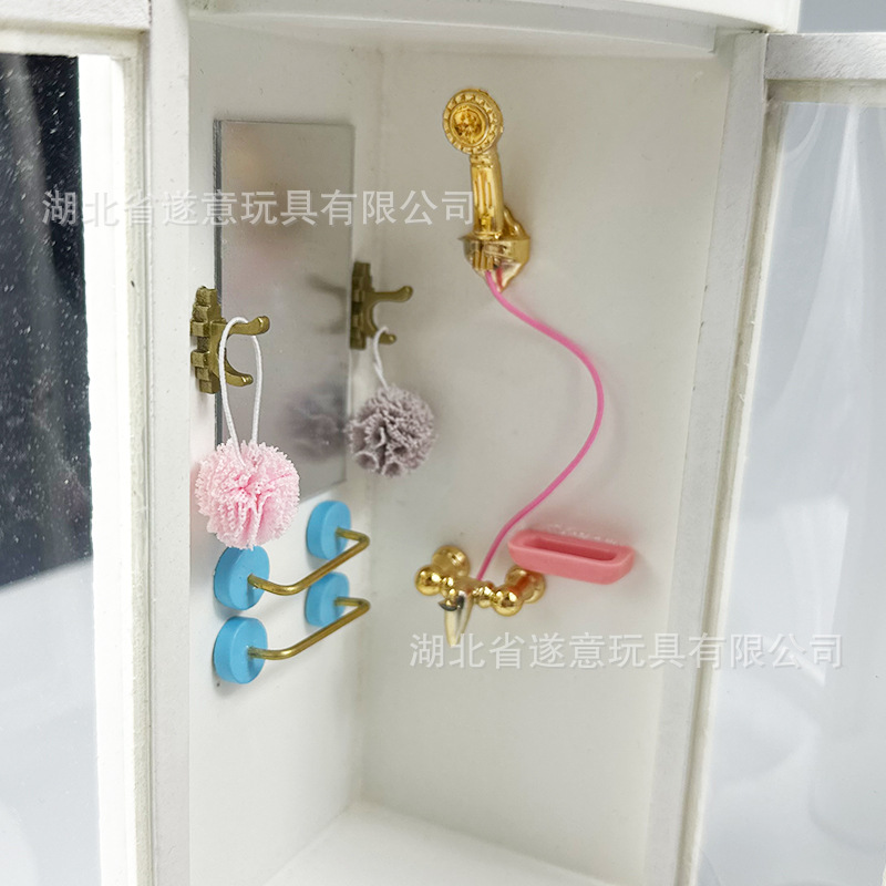 1:12 dollhouse dollhouse Furniture Accessories Miniature Bathroom Scene Ornaments Mini Bath Flower Bath Ball Model