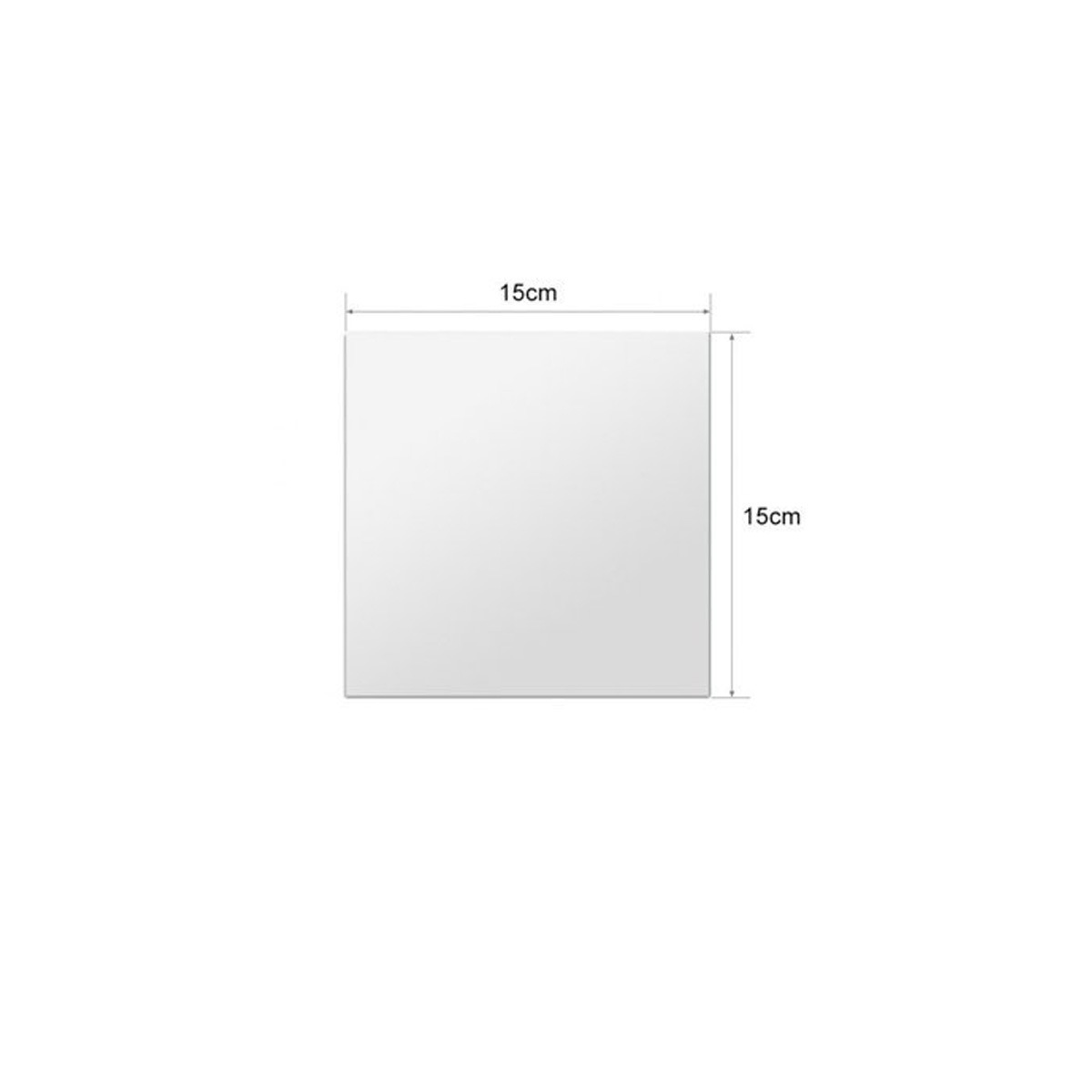 Mirror Wall Stickers DIY Handmade Artwork Cut Sequins Living Room Bedroom Home Decoration Square Mirror Stickers