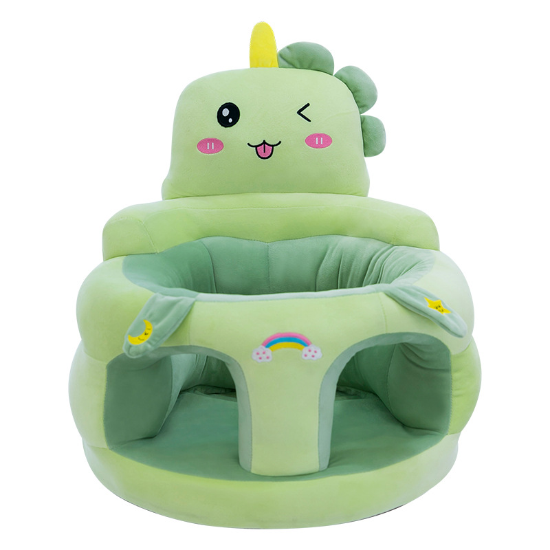 Cross-border baby learn to sit on sofa baby sit up high backrest does not hurt the spine anti-fall plush seat stool generation