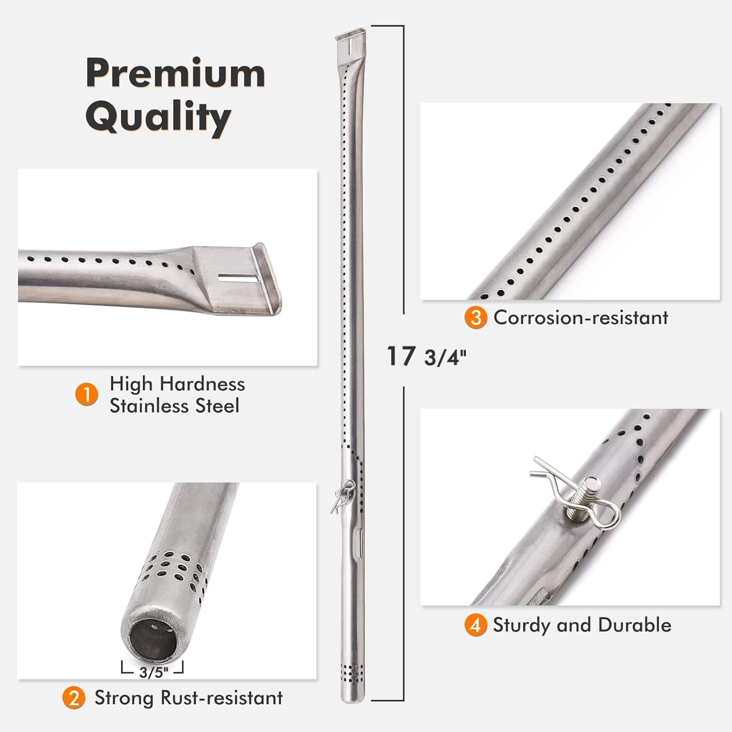 Amazon's Popular 10081 Stainless Steel Burner, Barbecue Grill Replacement Parts