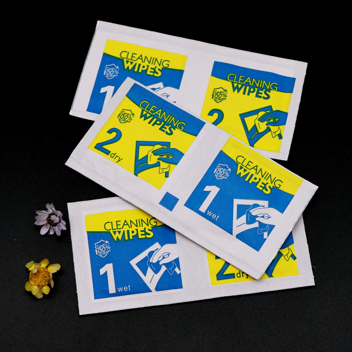 Alcohol Pack 1 2 Dry and Wet Pack Tempered Film Mobile Phone Film Film Auxiliary Kit suit Dust Paste Alcohol Cotton Sheet