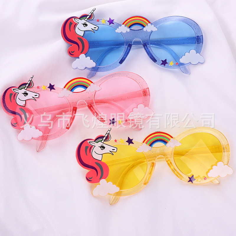 Очки для вечеринки с радугой и единорогом