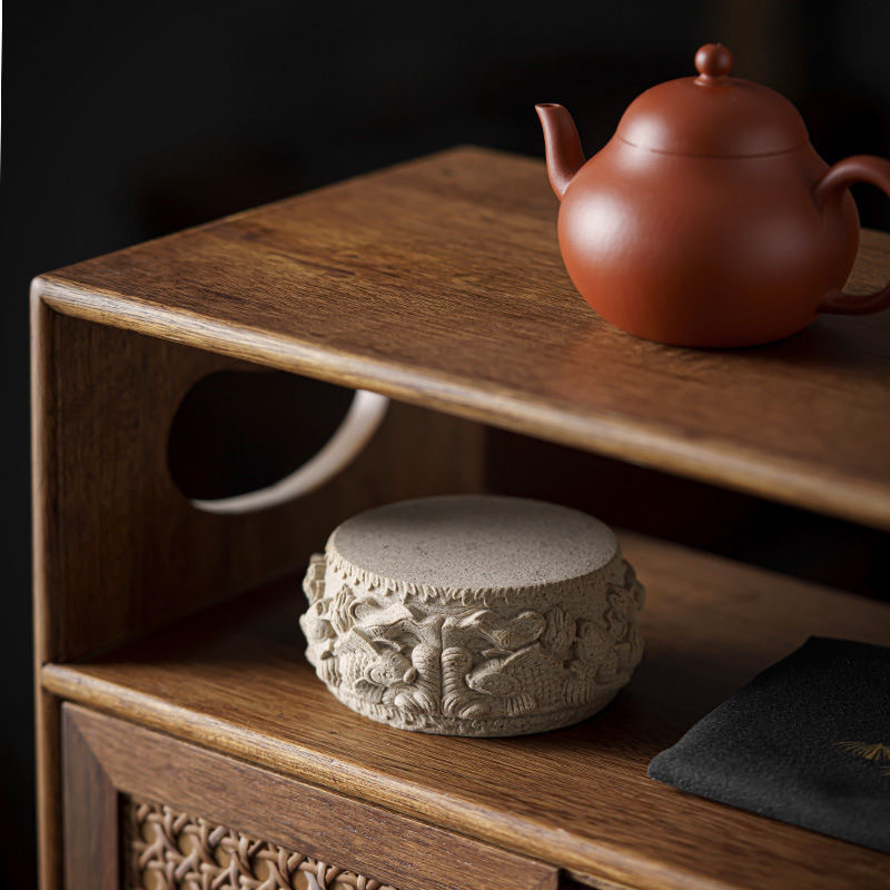 Absorbent lid for sandstone pottery Chinese style annual surplus lid for teapot lid for bowl lid accessories lid for pot lid holder ornaments