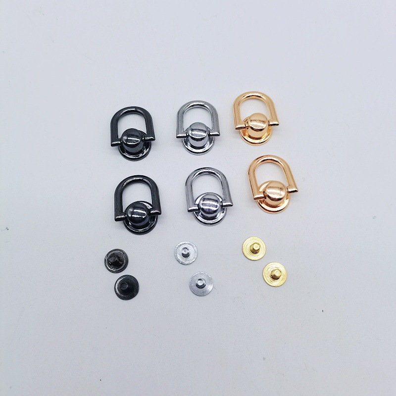 in stock wholesale DIY handmade luggage with ring hardware hand-in-hand hanging buckle bag mobile phone case hook handle accessories