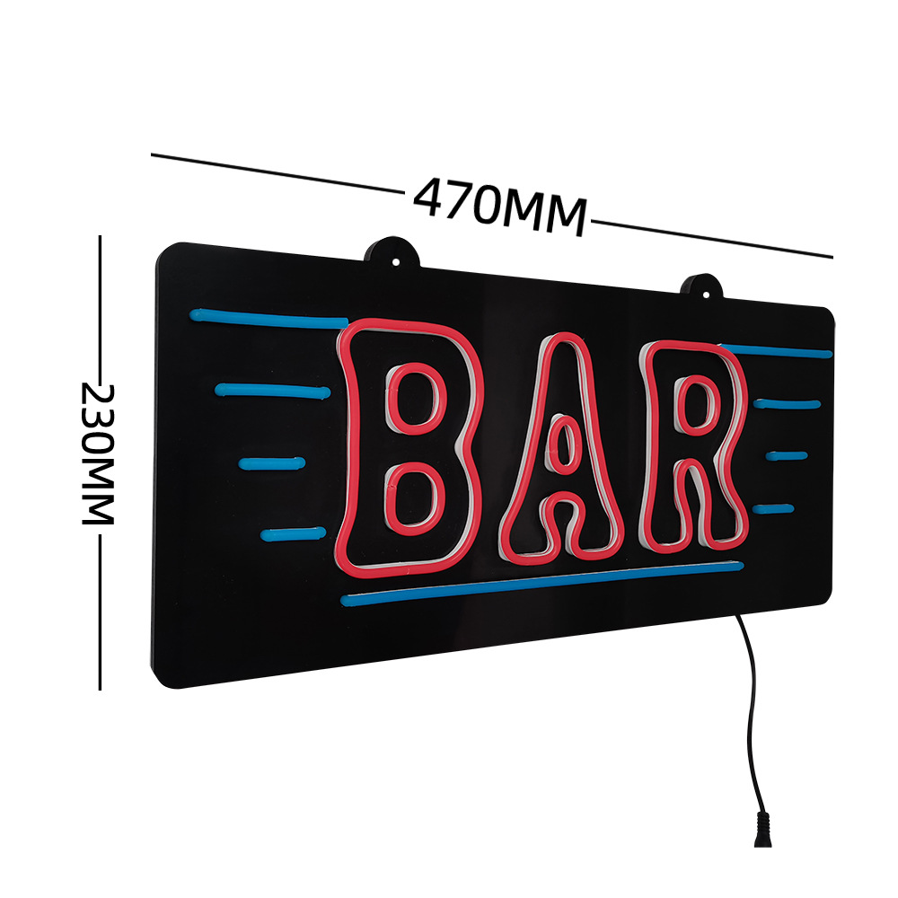 47CM BAR Billboard LED silicone neon sign BAR Billboard neon sign light