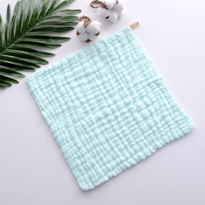 6-Layer Cotton Gauze Baby Face Towel Wholesale Baby Cotton Gauze Saliva Towel Soft Absorbent Thickeneded Baby Square Towel