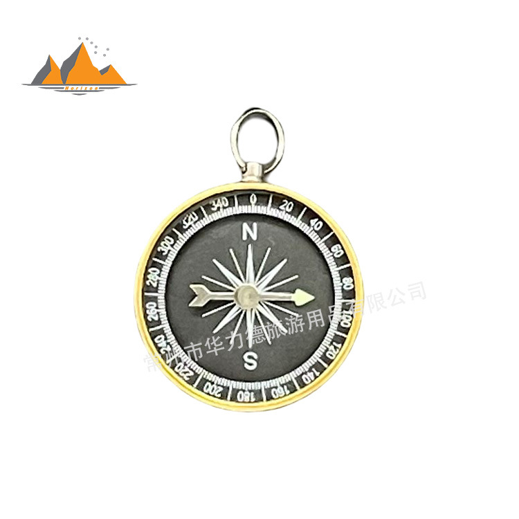 Source Factory G44 Gold Aluminum Shell Outdoor Travel Wedding Gift Teaching Compass Laser Logo Compass