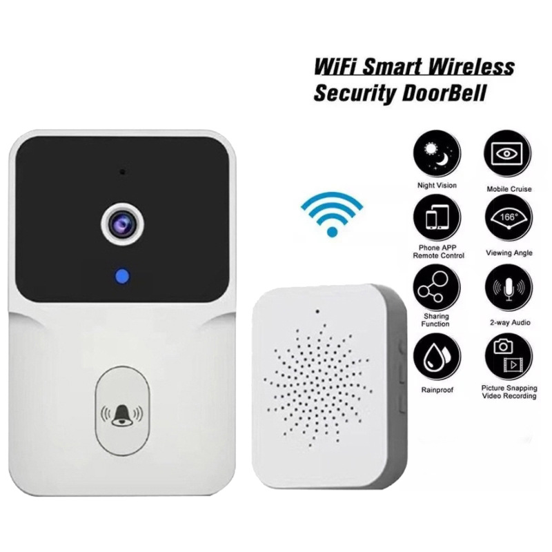 [Factory] Smart Wifi Video Doorbell Home Ding Dong Remote Monitoring Video Hd Night Vision Intercom Doorbell