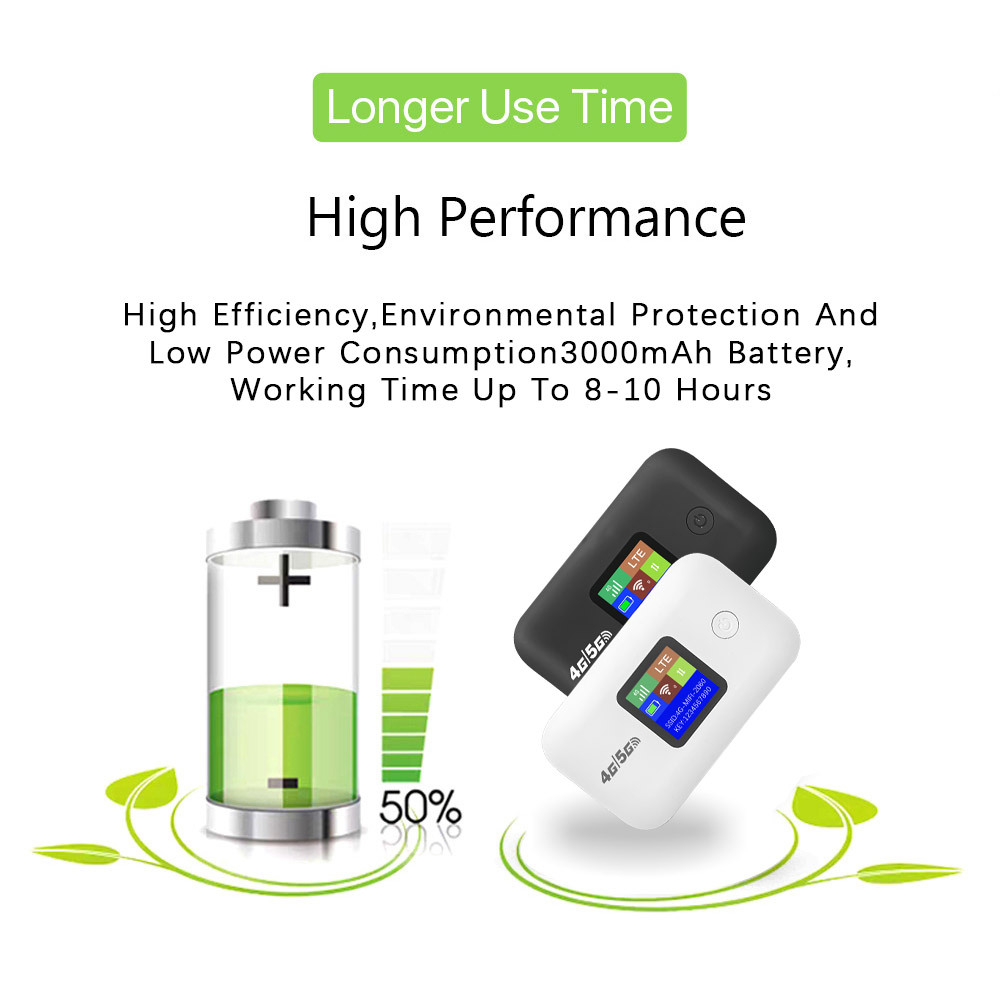 A8 4g Portable Wifi Color Screen Pocket Wifi Router Portable Sharing Wireless 4g Router