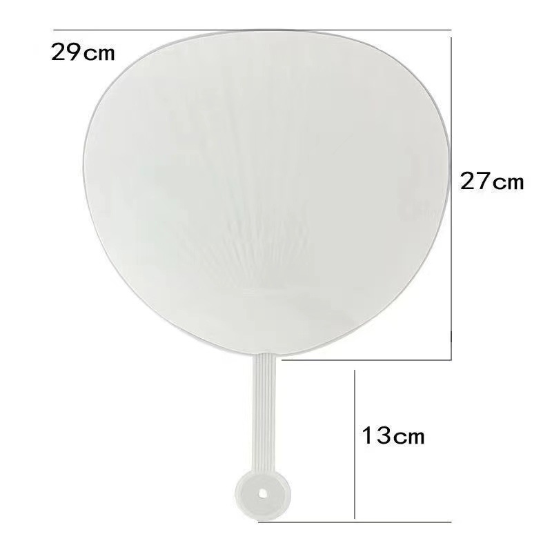 Celebrity Support Fan Advertising Fan Plastic Blank Pure Color Fan J Family Era DIY Including Sealing Bag