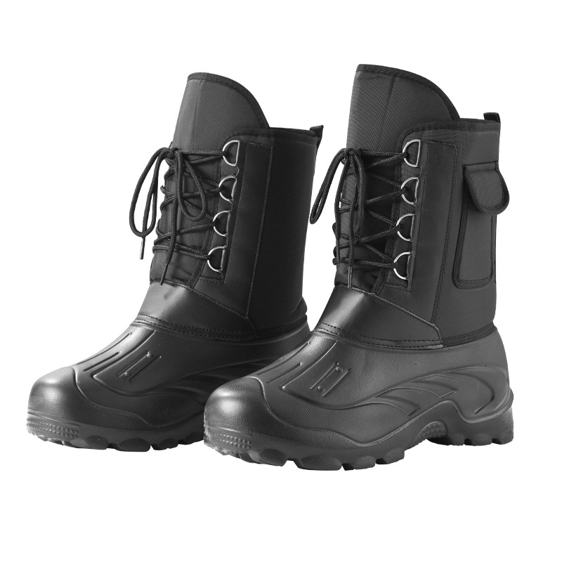 Tab Warm Fishing Shoes Anti-slip Waterproof Ice Fishing Snow Boots Fishing Boots