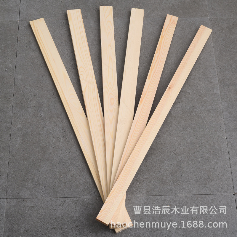 Creative pine strips of various sizes diy model materials home decoration building materials log square strips of Pinus sylvestris