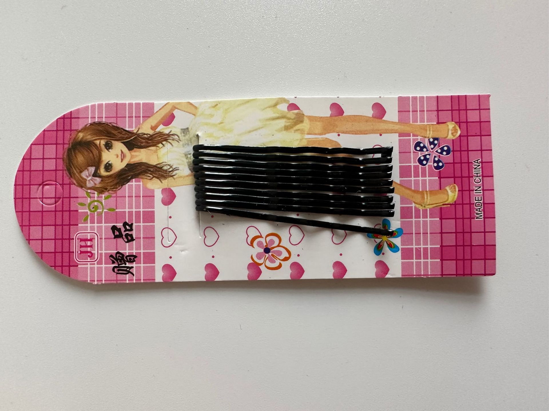 Hairpin Clip Hairpin Lightweight Corrugated Clip Black Clip Styliding Clip Fixed Wig Clip