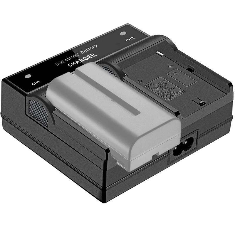 Factory Direct Sales Suitable for Sony NP-f550/f970/FV50 Battery Dual Charger Camera Photography Light