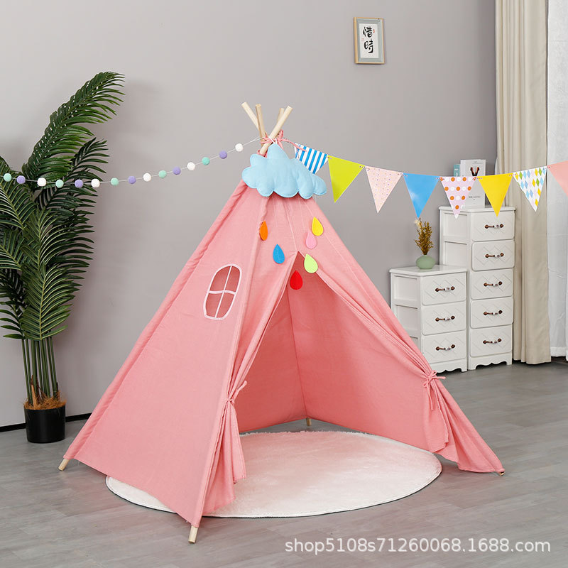 Cross-Border Children's Indoor Tent Home Princess Castle Toy Game House Amazon Outdoor Indian Small Tent