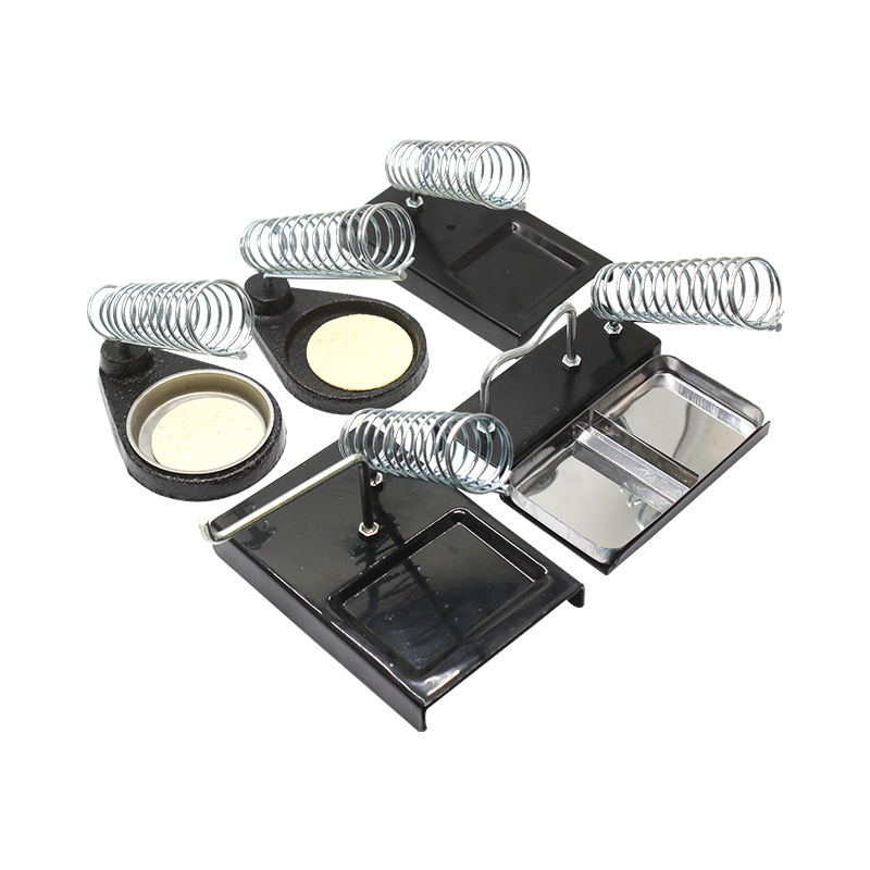 Multi-Layer Wholesale All-Metal Soldering Iron Stand, Square Soldering Iron Holder, Multi-Functional Solder Wire Rack, Simple Cast Iron Soldering Station