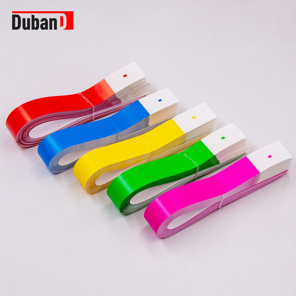 Disposable synthetic paper bracelet event concert waterproof wristband environmental protection printable LOGO promotional in stock