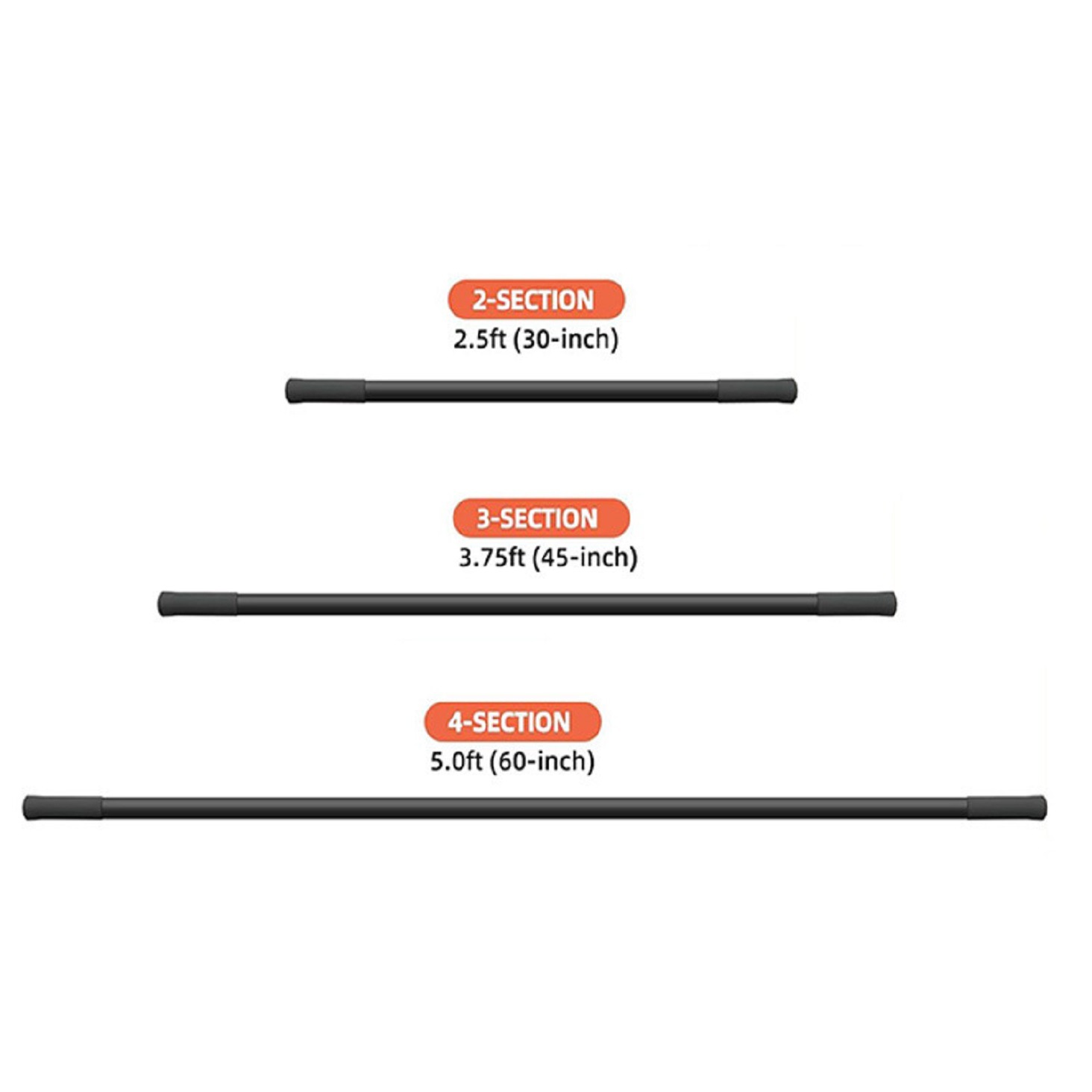 Multifunctional Yoga Stick Adjustable Metal Stretching Stick Portable Exercise Aid with Handle