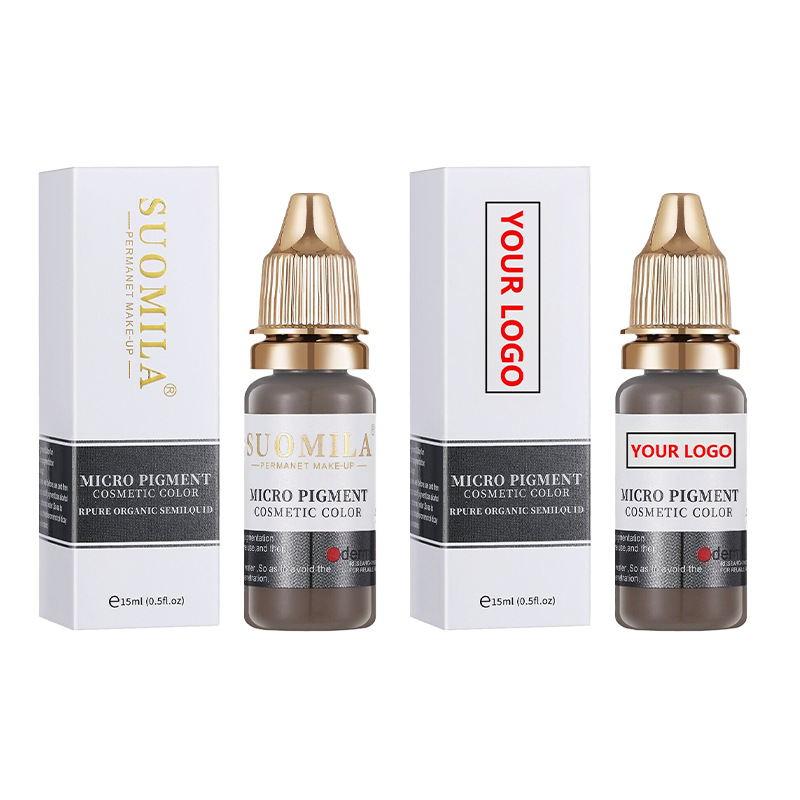 15ml Cross-border Exclusive for Semilla German Raw Material Semi-permanent Embroidery Color Fog Eyebrow Eye Line Floating Lip Eyebrow Color Milk