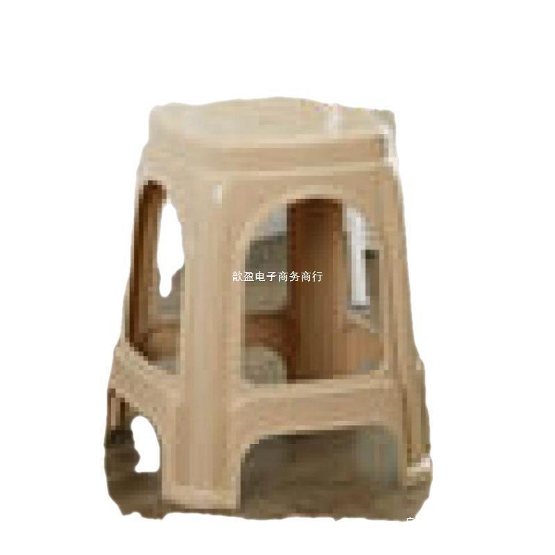 Small Low Stool Made of Plastic for Dining Tables and Chairs, Thickened Square Stool, Plastic Stool for Living Room Coffee Table